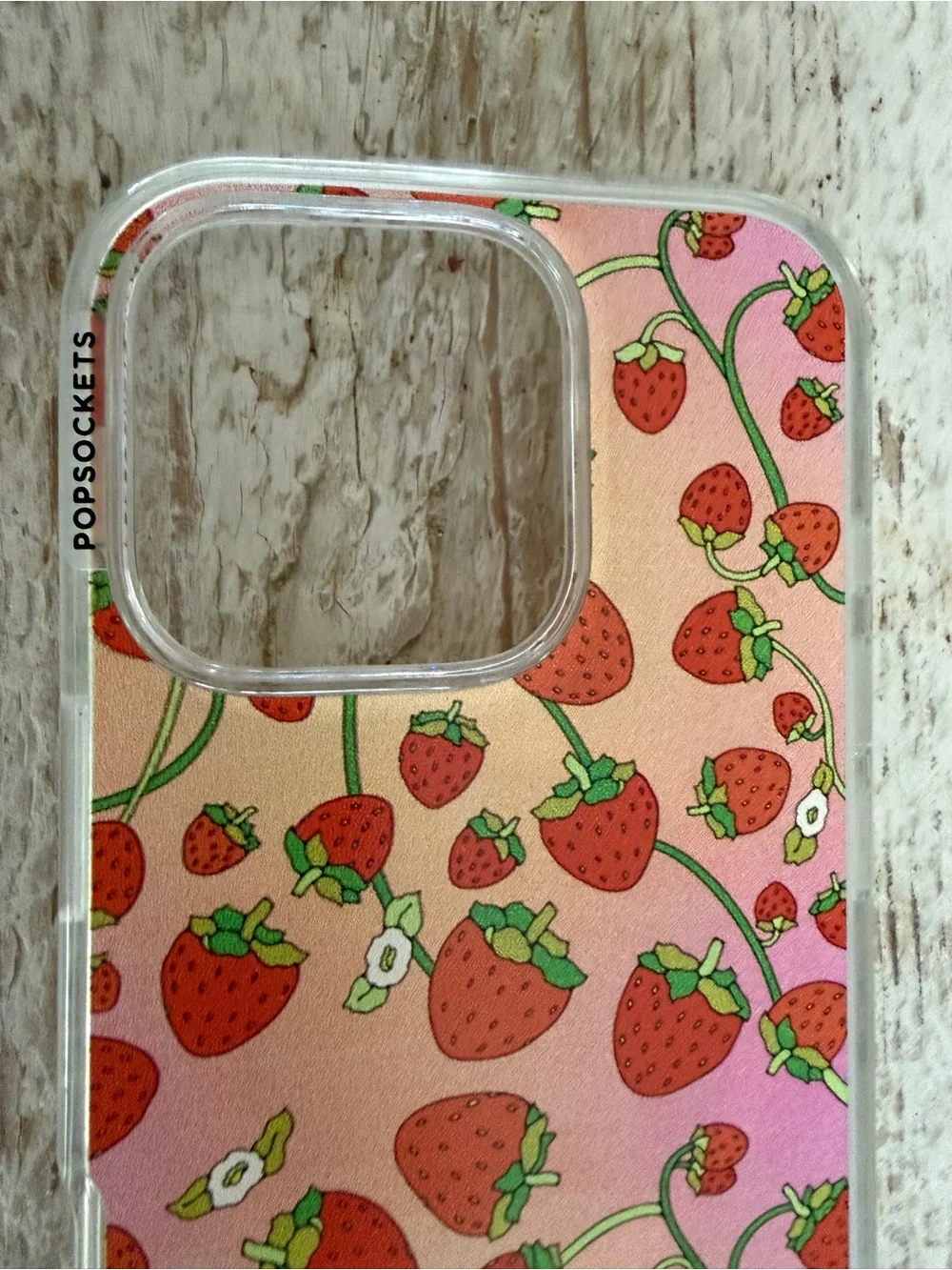 PopSocket Baggu Strawberry iPhone 16 Pro case